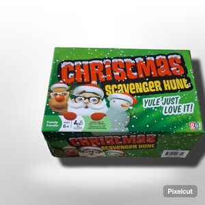 Christmas Scavenger Hunt Kids Game - Green Holiday Party Game